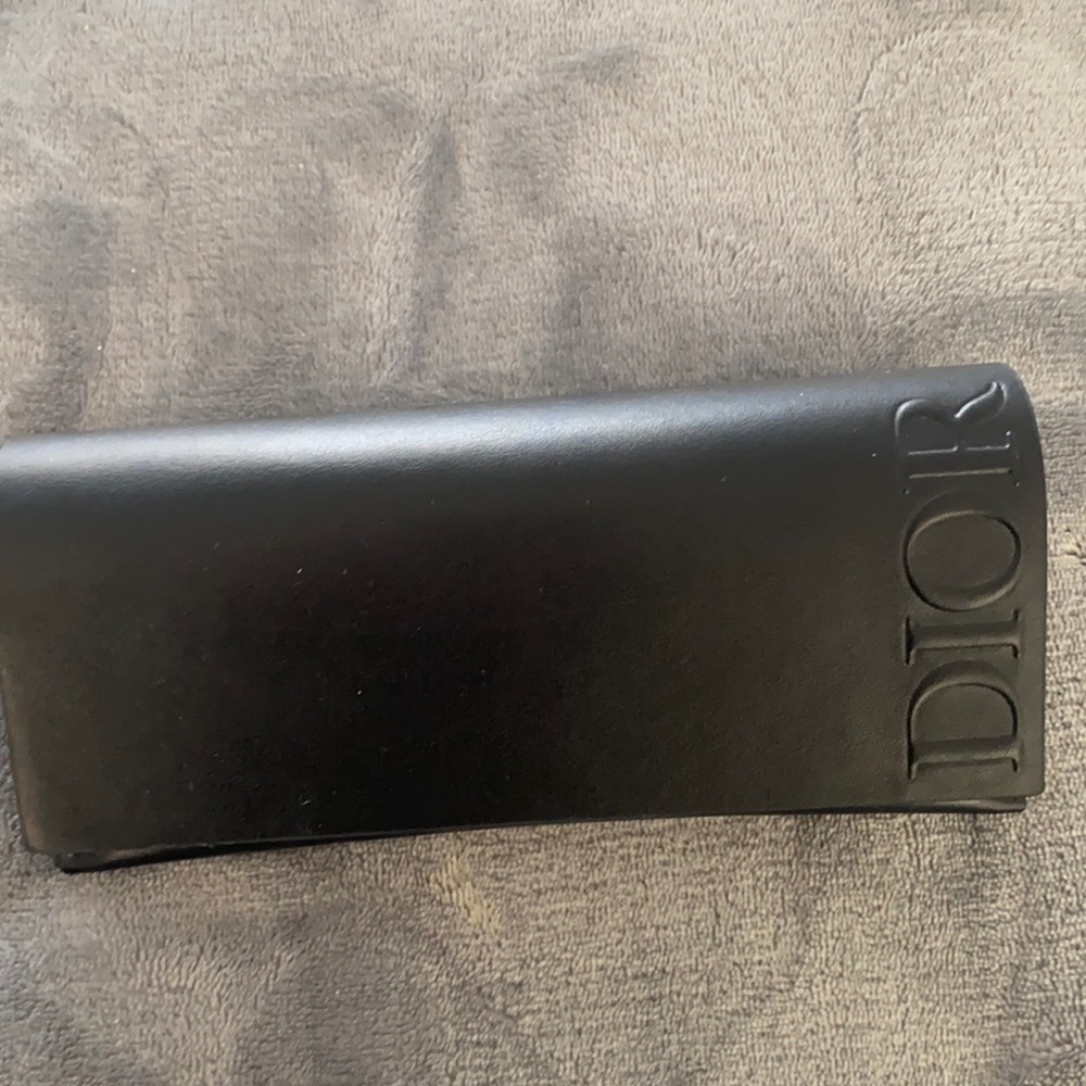 Perfect condition Dior sunglass case and cloth